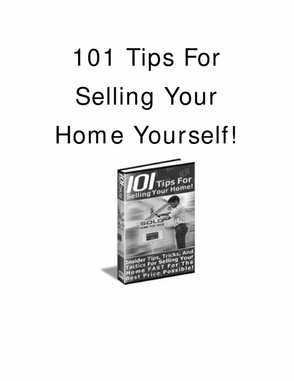 Product picture 101 tips for selling your home