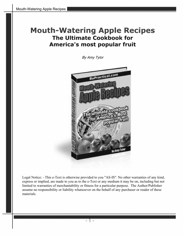Product picture outh-Watering Apple Recipes